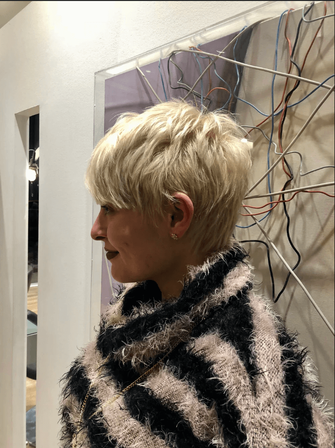 konto malli pixie haircut pixie hair xantho konto malli xanta mallia blonde hair short hair kommotirio hair salon