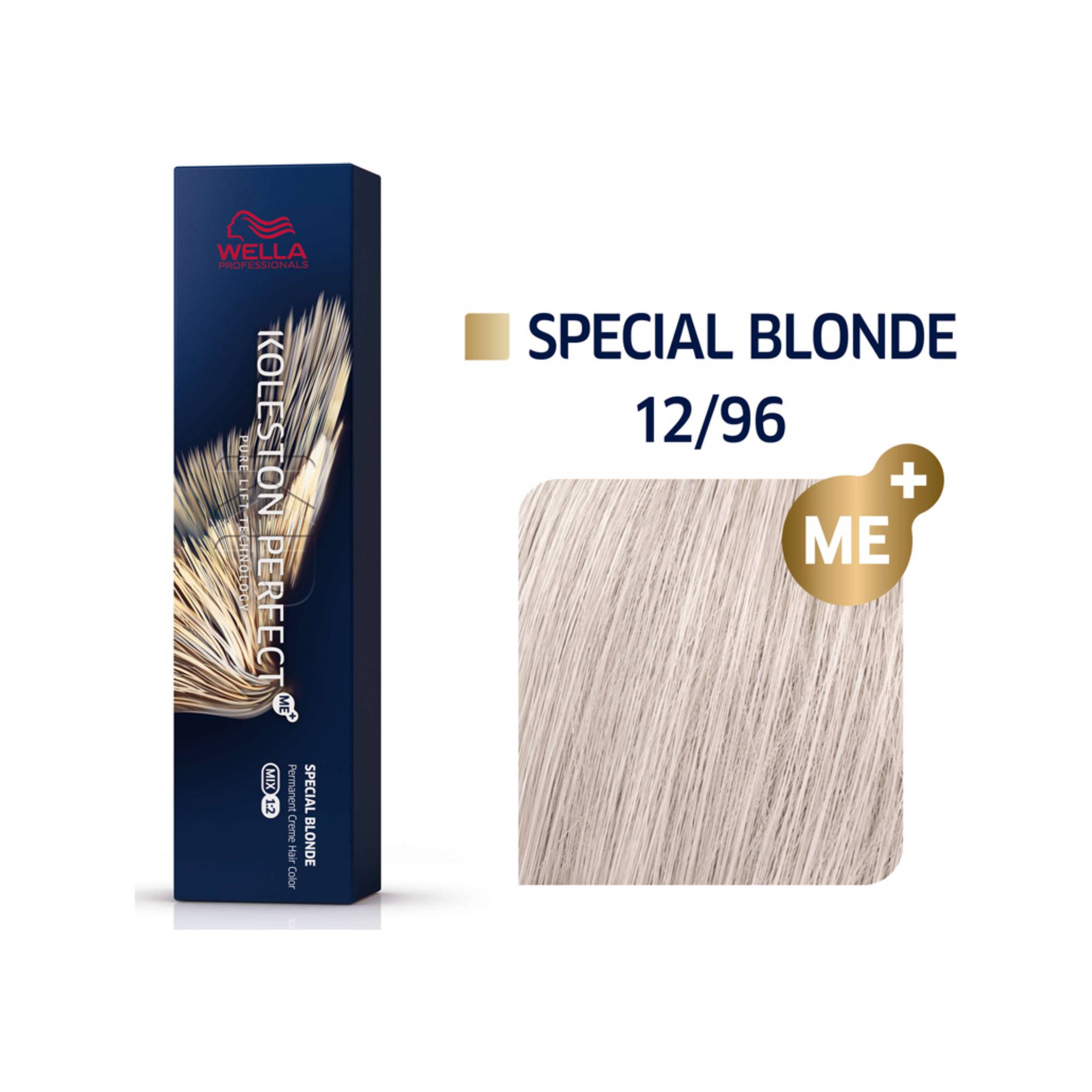 Wella Koleston Perfect Me+ Special Blonde 12/96 Πολύ Ανοιχτό Φωτεινό Ξανθό Ιριζέ Βιολέ 60ml