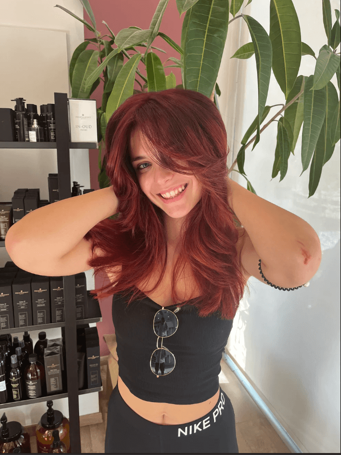wavy hairstyle red hair color color experts eidikoi stis vafes kommotirio hair salon xtenisma